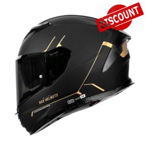 DOT & ECE Certified HAX Force Aerodynamic Full Face Helmet for Street & E-Bikes - Enhanced Dual Visor