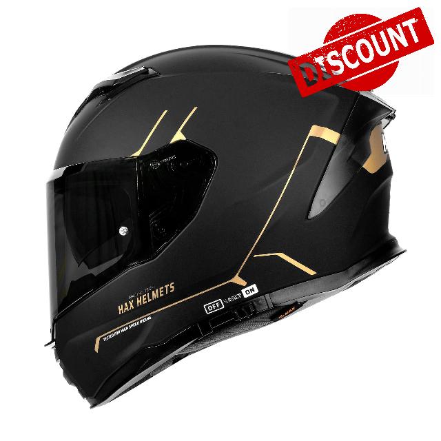 DOT & ECE Certified HAX Force Aerodynamic Full Face Helmet for Street & E-Bikes - Enhanced Dual Visor