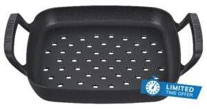 Le Creuset Alpine Outdoor Collection Enameled Cast Iron Square Grill Basket