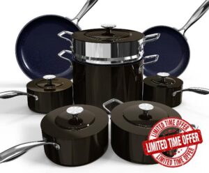 Nuwave Lux 13pc Forged Lightweight Cookware Set PFAS Free