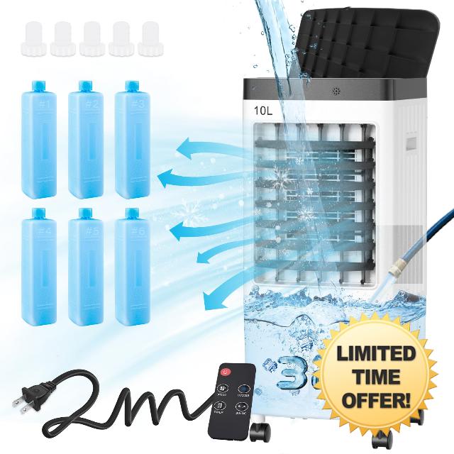 Portable Air Conditioners with 3 Gal Water Tank