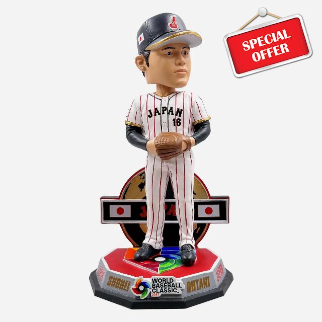 Shohei Ohtani Japan 2023 World Baseball Classic Pitching Home Uniform Bobblehead