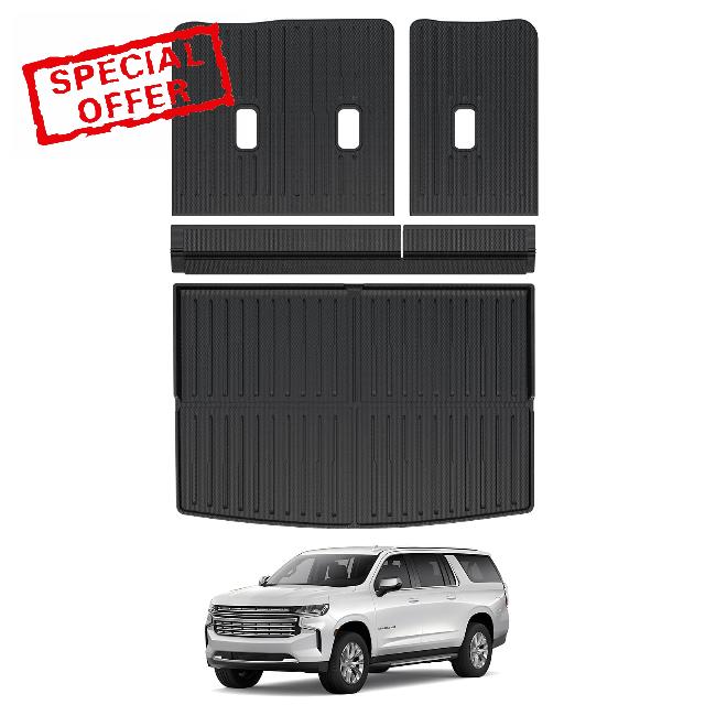 Cargo Liner 3rd Seat Back Covers for 2021-2024 Chevy Chevrolet Suburban/GMC Yukon XL Accessories