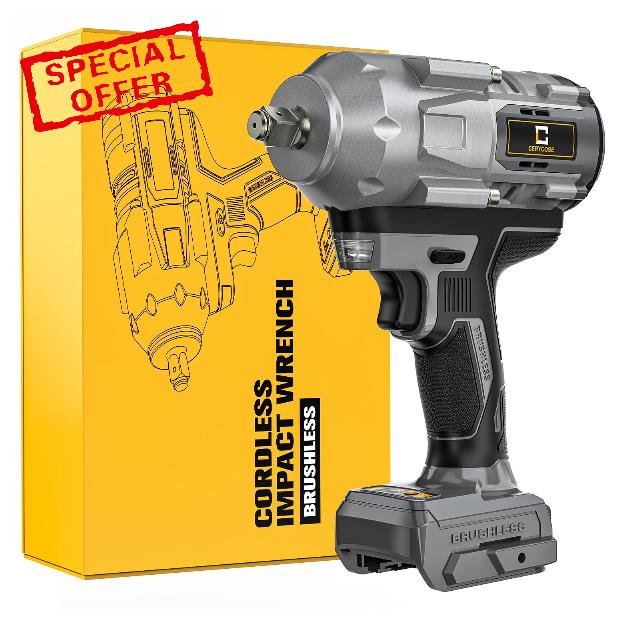Cordless Impact Wrench 1/2 inch for Dewalt Battery