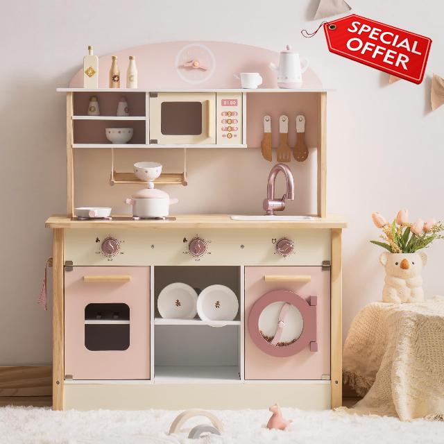 ROBOTIME Wooden Play Kitchen Set