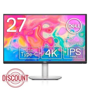Dell S2722QC 27-inch 4K USB-C Monitor - UHD (3840 x 2160) Display