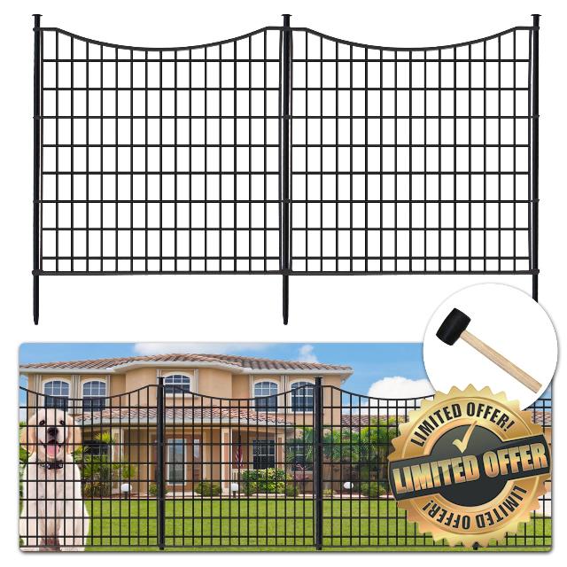 12 Panels Garden Fence for Outdoor Yard Decorative