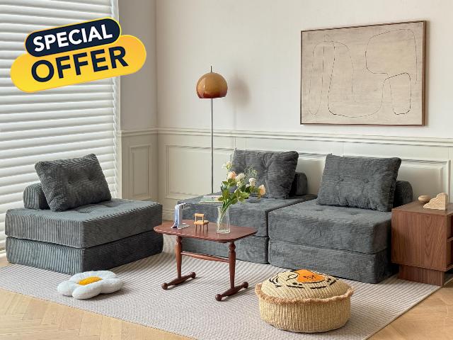 N&V Free Combination Convertible Folding Sofa Bed