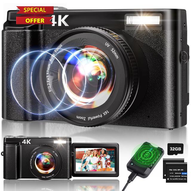 4K Digital Camera for Photography