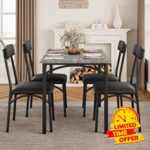 IDEALHOUSE Kitchen Table and Chairs for 4