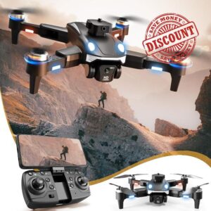 Brushless Motor Drone 2024 Upgrade Mini Drone1080P HD Dual Camera Foldable FPV RC Quadcopter with OpticalFlow Positioning Headless Mode