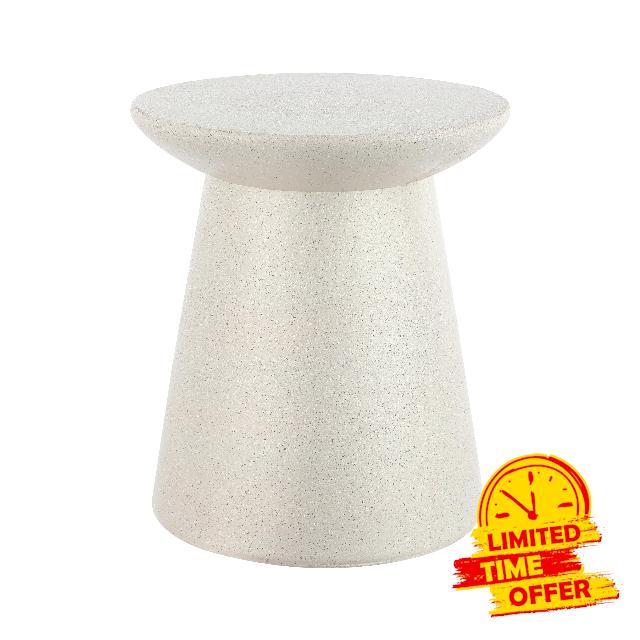 JONATHAN Y TBL1108D Hollie 18" Minimalist Modern Drum Accent Table Pedestal Contemporary