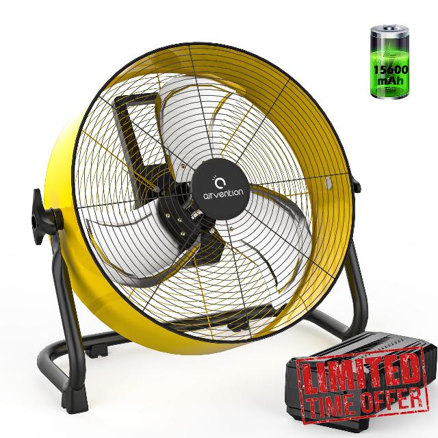 15600mAh Rechargeable Battery Operated Drum Fan