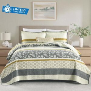 Floral King Size Quilt Set