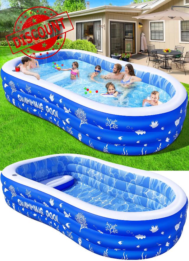 Inflatable Swimming Pool with Seats