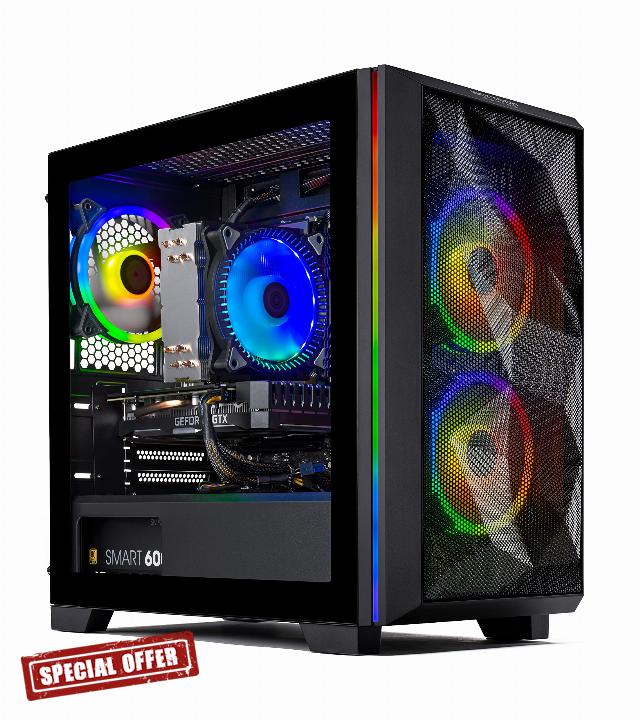 Skytech Gaming Chronos Mini Gaming PC Desktop – AMD Ryzen 5 3600 3.6 GHz