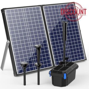 Biling Pond Filter with 62W Solar Panel
