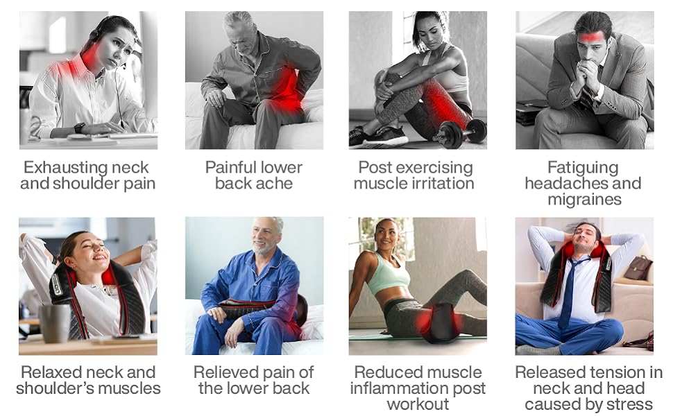 neck massager deep tissue for women men