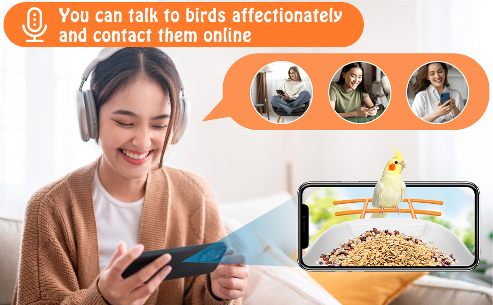 Yarmiene Bird Feeder with Camera