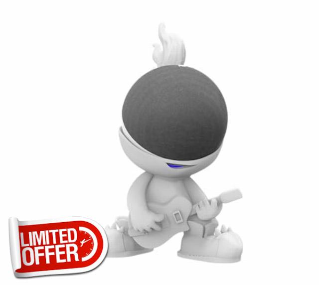 Splin Table Stand for Alexa Echo Dot 5 or 4 Smart Speaker -Amazon- Star Boy (White)