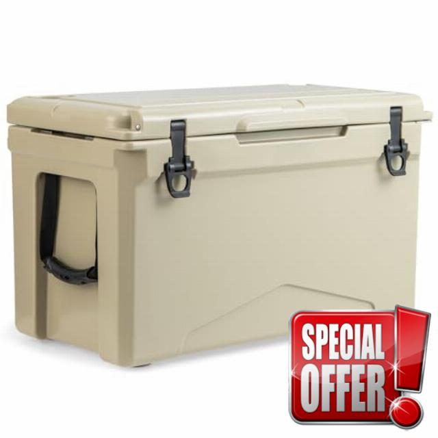 COSTWAY 25QT/30QT/50QT Rotomolded Enhanced Ice Cooler Box