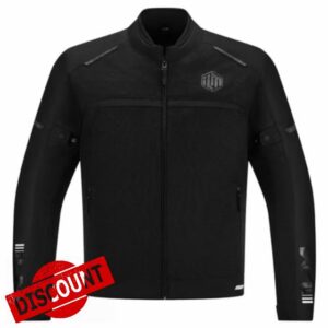ILM Motorcycle Riding Jacket with Mesh CE Armor and Removable Liner Dual Sport Protective All Season Jacket for Men Model JAM1(Black