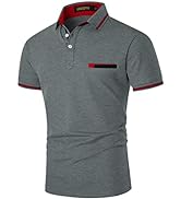 GNRSPTY Mens Short Sleeve Polo Shirts Classic Giraffe Embroidery T-Shirt