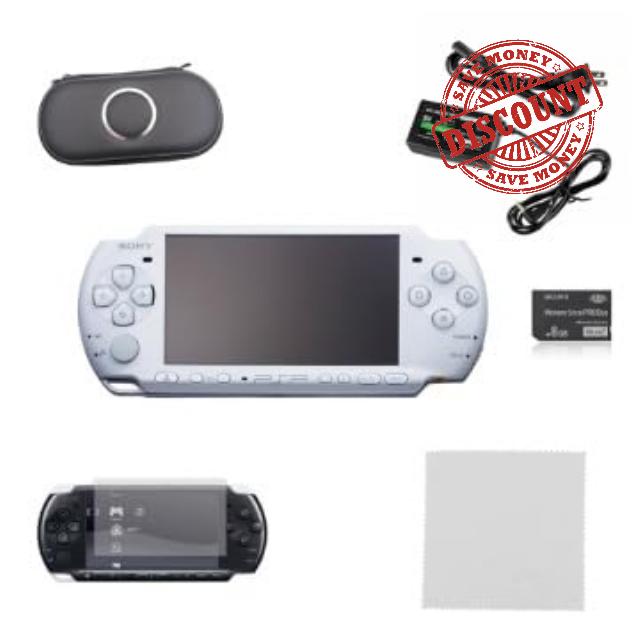 Sony PSP 3000 White Premium Bundle (Renewed)