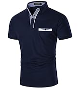 GNRSPTY Mens Short Sleeve Polo Shirts Classic Giraffe Embroidery T-Shirt