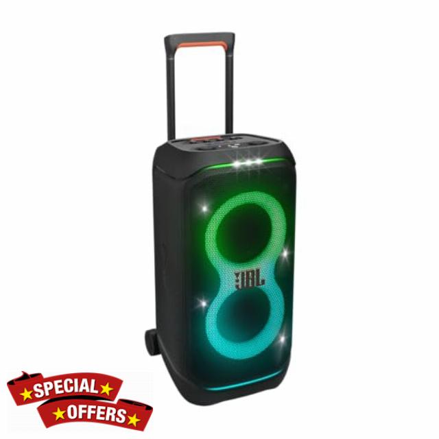 JBL PartyBox Stage 320 - Portable Party Speaker with Telescopic Handle & Wide