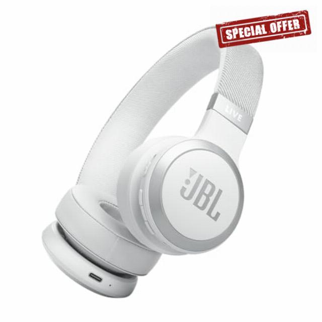 JBL Live 670NC - Wireless On-Ear Headphones with Adaptive Noise Cancelling with Smart Ambient