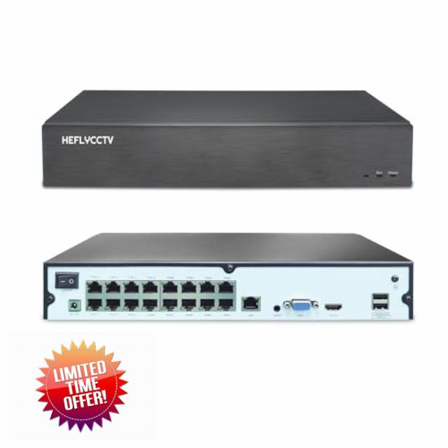 16CH 4K NVR 16 Port POE Network Video Recorder