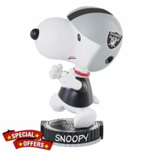 Snoopy Las Vegas Raiders 2023 Peanuts Bighead Bobblehead NFL Football