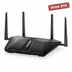 NETGEAR Nighthawk 6-Stream Dual-Band WiFi 6 Router (RAX54S) – AX5400 Wireless Speed (Up to 5.4 Gbps) - Coverage up to 2
