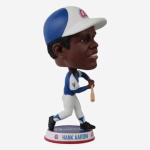 Hank Aaron Atlanta Braves Away Jersey Variant Bighead Bobblehead MLB Baseball