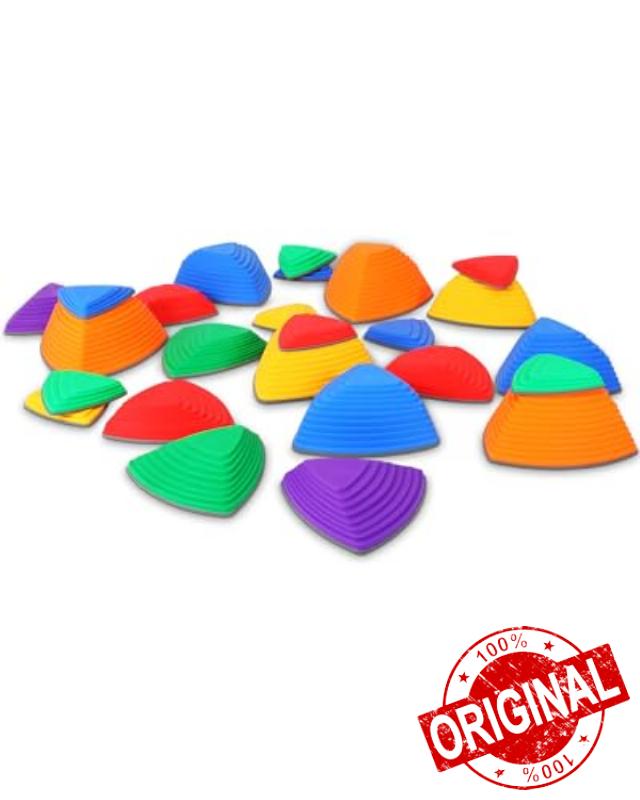 FANKHS 25 Sets Rainbow Kids Stepping Stones