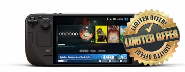 Valve Steam Deck 1TB Handheld Gaming Console with Carring Case