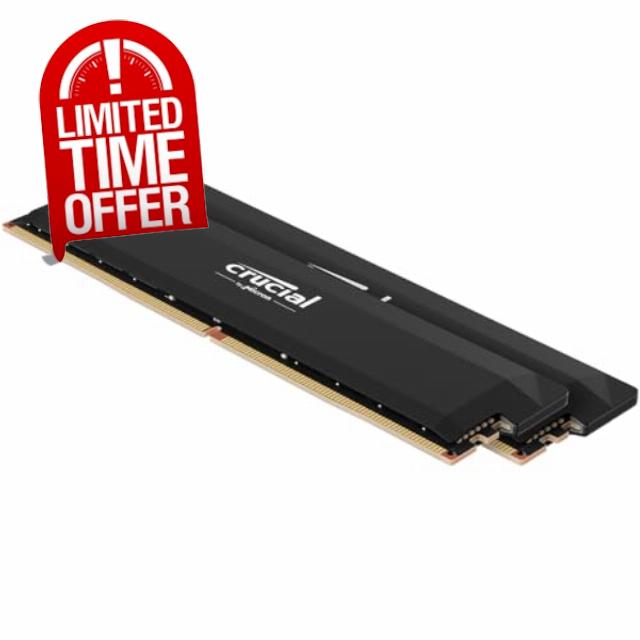 Crucial Pro RAM 32GB Kit (2x16GB) 6000MHz