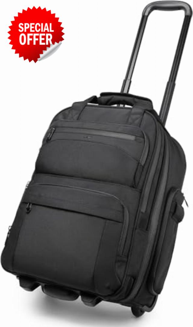 OZUKO Business Trolley Backpack with Wheels