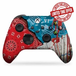 DreamController GTA 6 Custom X-box Controller Wireless compatible with X-box One/X-box Series X/S Proudly Customized in USA with Permanent HYDRO-DIP Printing (NOT JUST A SKIN)