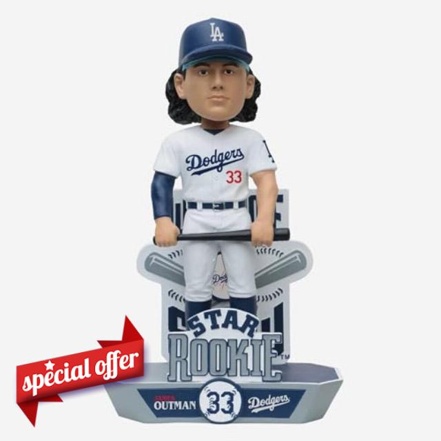 James Outman Los Angeles Dodgers Star Rookie Bobblehead MLB Baseball