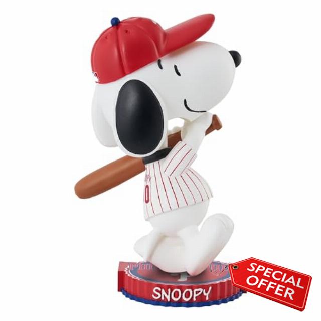 Snoopy Philadelphia Phillies 2023 Peanuts Bighead Bobblehead MLB Baseball
