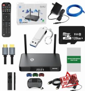 Newest S5 Pro 4G RAM + 32G ROM 2024 Elite Voice Remote (128G TF Card + 128G USB Flash Disk All 8 Gift !!) Use Manual Instructions