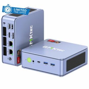 GMKtec Mini PC Preinstalled Windows 11 Pro Dual NIC 2.5G