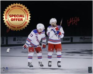 Adam Fox and Vincent Trocheck New York Rangers Autographed 16" x 20" Dual Photograph - Autographed NHL Photos