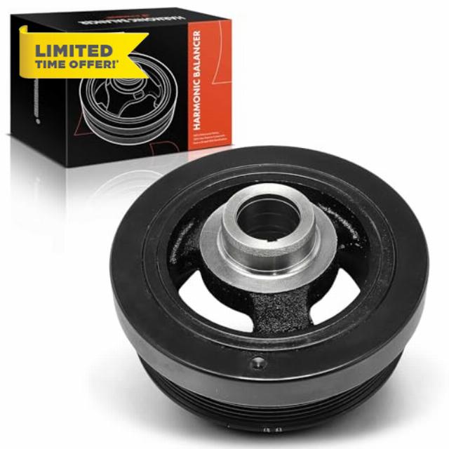 A-Premium Engine Harmonic Balancer Crankshaft Pulley Compatible with Nissan Frontier 2005-2019