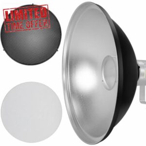 21.6"/55cm Beauty Dish Bowens Mount