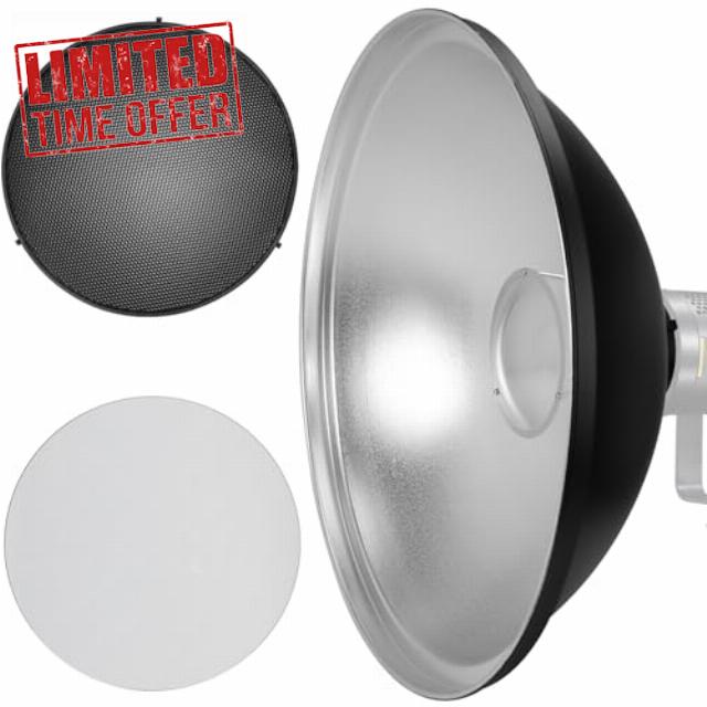 21.6"/55cm Beauty Dish Bowens Mount
