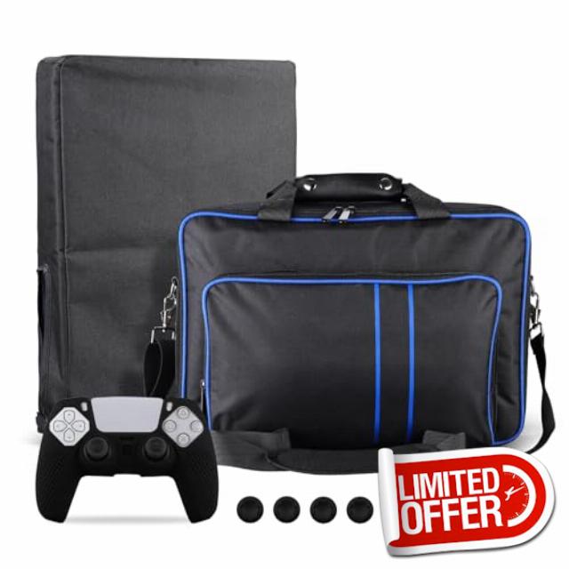 TQMAECB Carry Case Compatible with PlayStation5 Console Travel Bag Storage Bag for PlayStation5 Carrying Case
