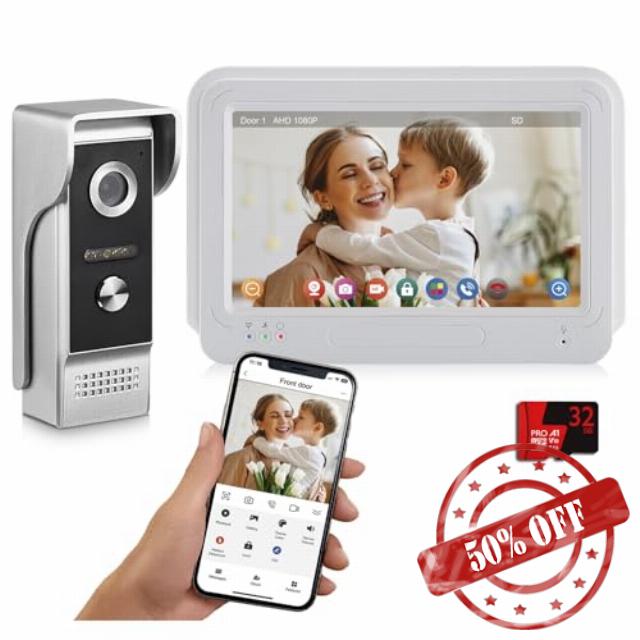 AMOCAM Wireless WiFi Video Doorbell Intercom System